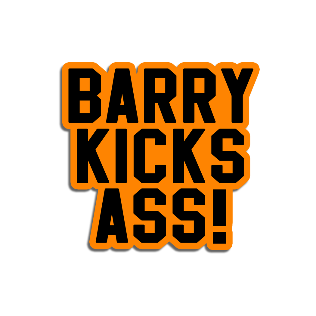 Barry Vinyl Decal